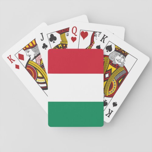 Playing Cards with Flag of Hungary