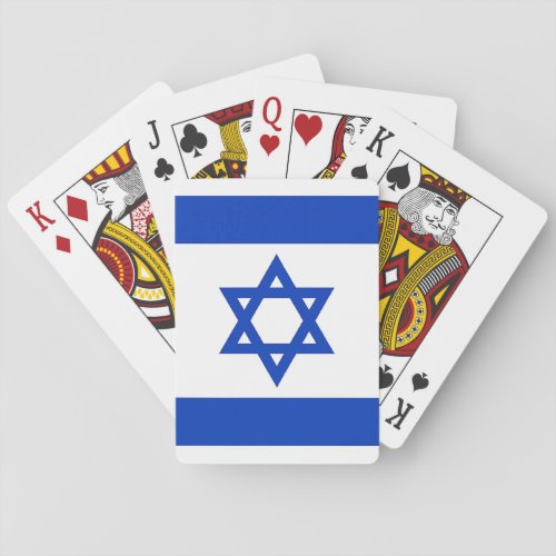 Playing Cards with Flag of Israel