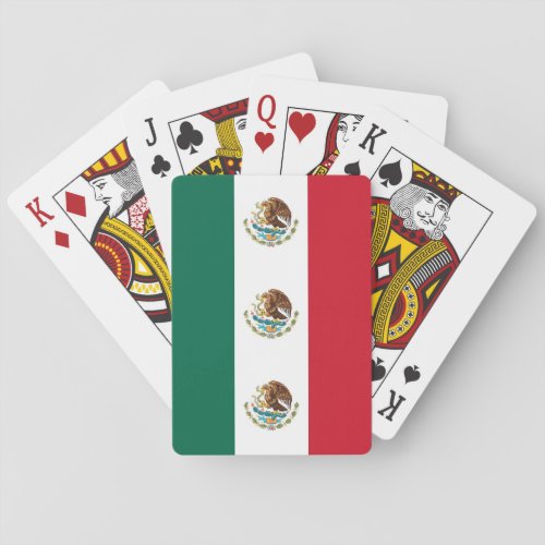 Playing Cards with Flag of Mexico