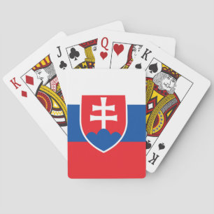 Playing Cards with flag of Slovakia