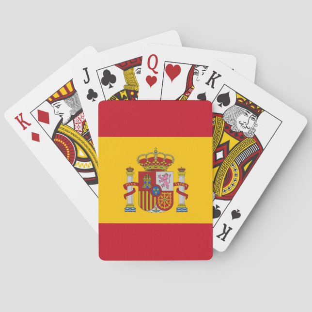 Playing Cards with Flag of Spain (Back)
