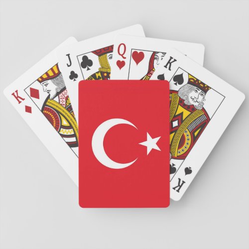 Playing Cards with Flag of Turkey