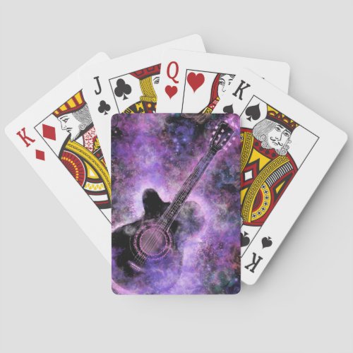 Playing Cards with Guitar