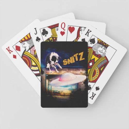 playing cards with Snitz from Bobs Saucer Repair