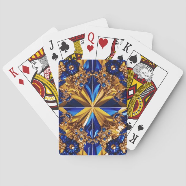 Playing Cards with Sweden Colors (Back)