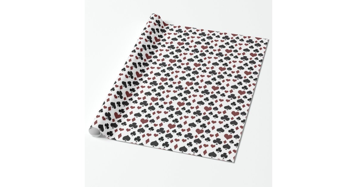 Playing Cards Wrapping Paper Zazzle