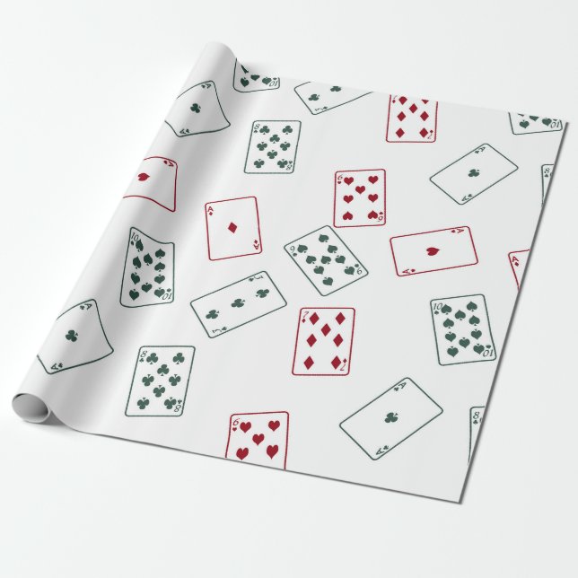 Playing cards wrapping paper (Unrolled)