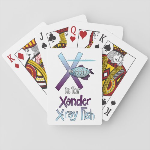 Playing Cards X is for Xander X_ray Fish Playing Cards