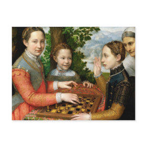 Playing Chess by Sofonisba Anguissola Postcard