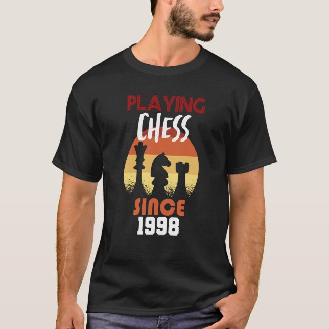 Playing chess since 1998 T-Shirt (Front)