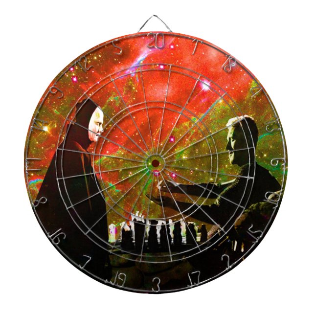 Playing Chess with Death Dart Board (Front)