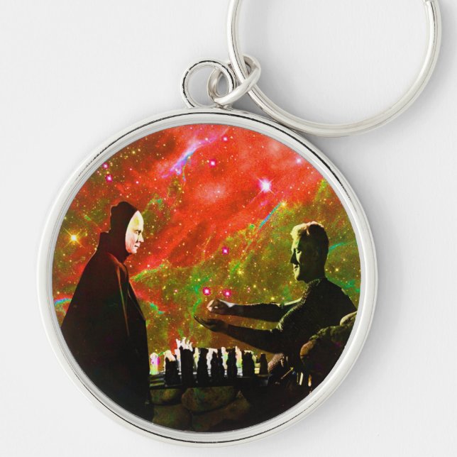 Playing Chess with Death Keychain (Front)