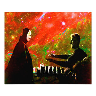 Playing Chess with Death Photo Print