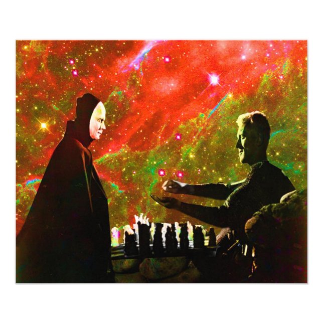 Playing Chess with Death Photo Print (Front)