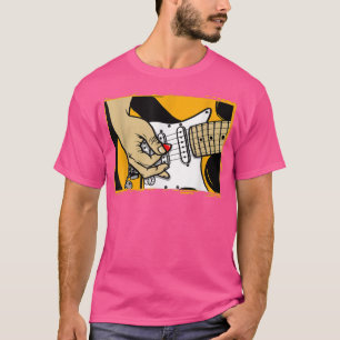 Playing Chords On Guitar Musical Design  T-Shirt