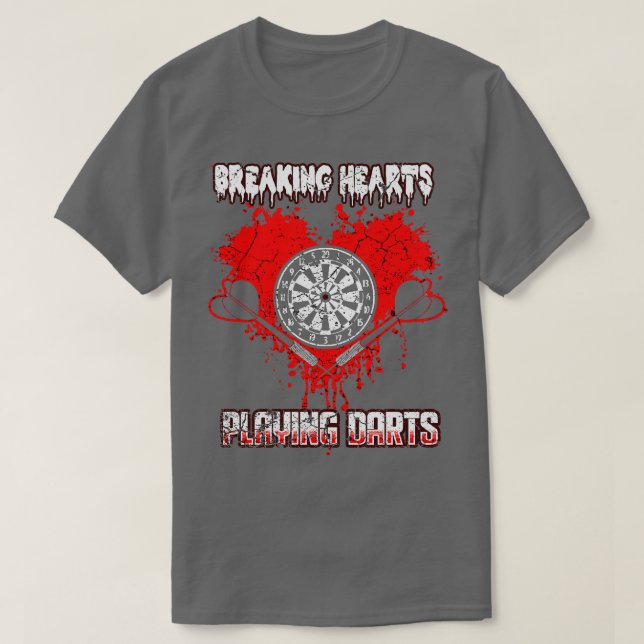 Playing Darts  T-Shirt (Design Front)