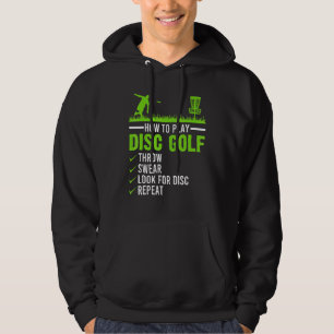 Playing Disc Golf Frisbee Disc Golfer Humor Golfin Hoodie