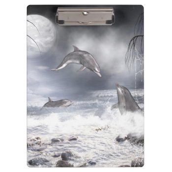 Playing Dolphins Clipboard by deemac2 at Zazzle