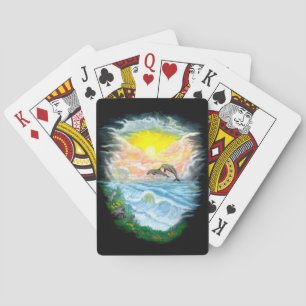 Playing Dolphins in the Sunshine Poker Cards