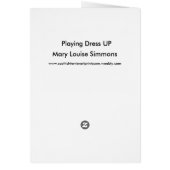 Playing Dress Up Card (Back)