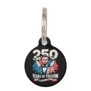  Playing Guitar 250 Years Pet ID Tag