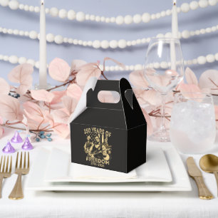 Playing Guitar 4th July 250th Anniversary Favor Boxes