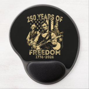Playing Guitar 4th July 250th Anniversary Gel Mouse Pad