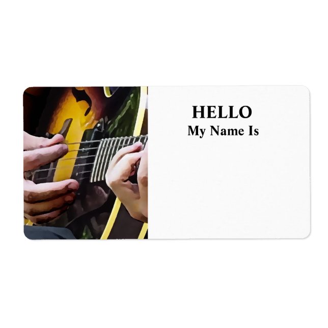 Playing Guitar Label (Front)