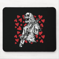 Playing Guitar Valentines Day Cool Rock Musician