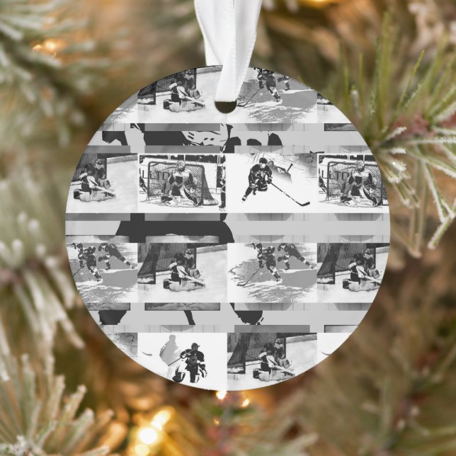Playing Hockey - Ice Hockey Players Ornament (Tree)