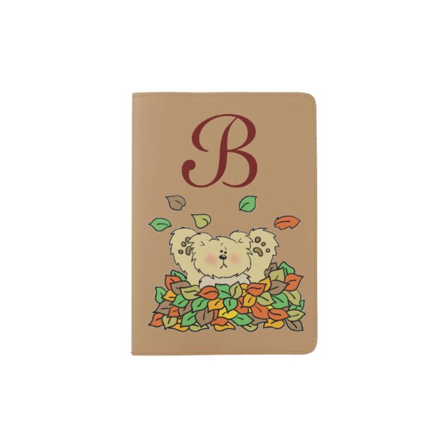 Playing in the Leaves Passport Holder (Front)