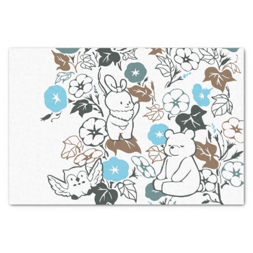 Playing in the Morning Glory Garden Pattern  Tissue Paper
