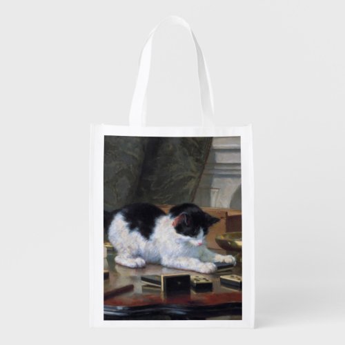 Playing Kitten by Henritte Ronner_Knip Reusable Grocery Bag