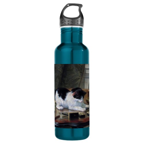 Playing Kitten by Henritte Ronner_Knip Water Bottle