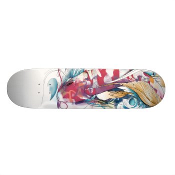 Playing Koi Skateboard Deck by the_blue_griffin at Zazzle