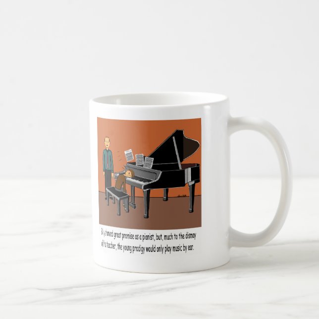 Playing Music By Ear Coffee Mug (Right)