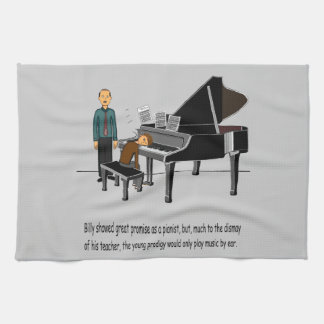Playing Music By Ear Kitchen Towel