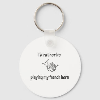 Playing My French Horn Keychain