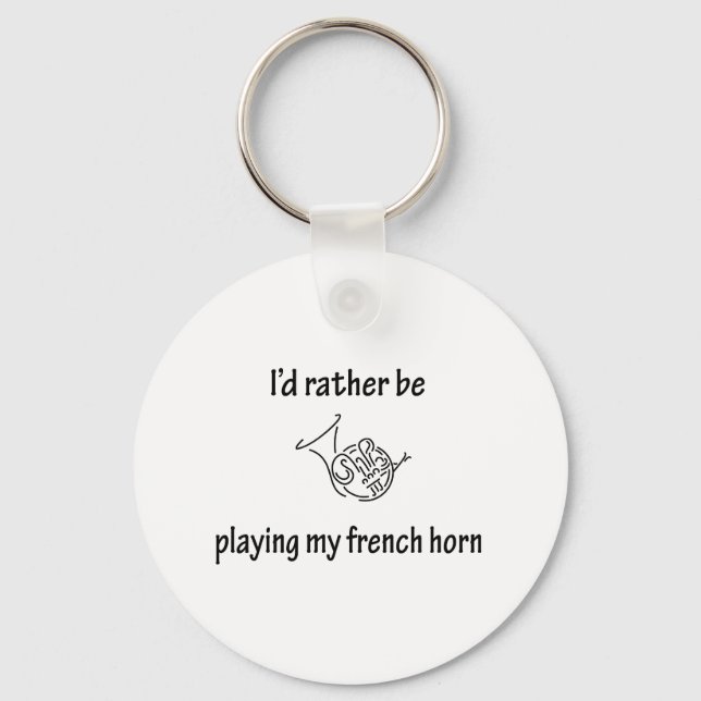 Playing My French Horn Keychain (Front)
