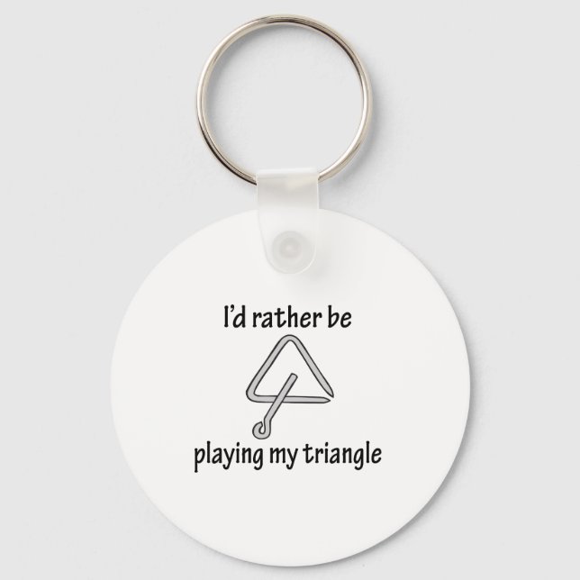 Playing My Triangle Keychain (Front)