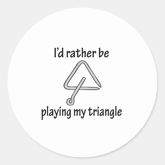 Playing My Triangle Stickers