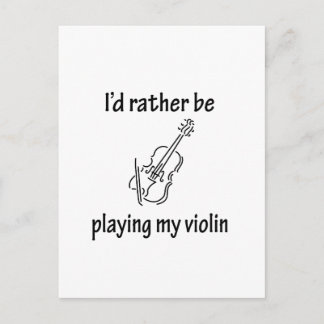 Playing My Violin Postcard