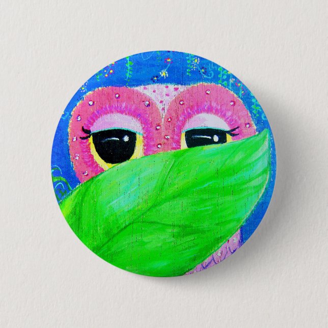 Playing Mysterious Pinback Button (Front)