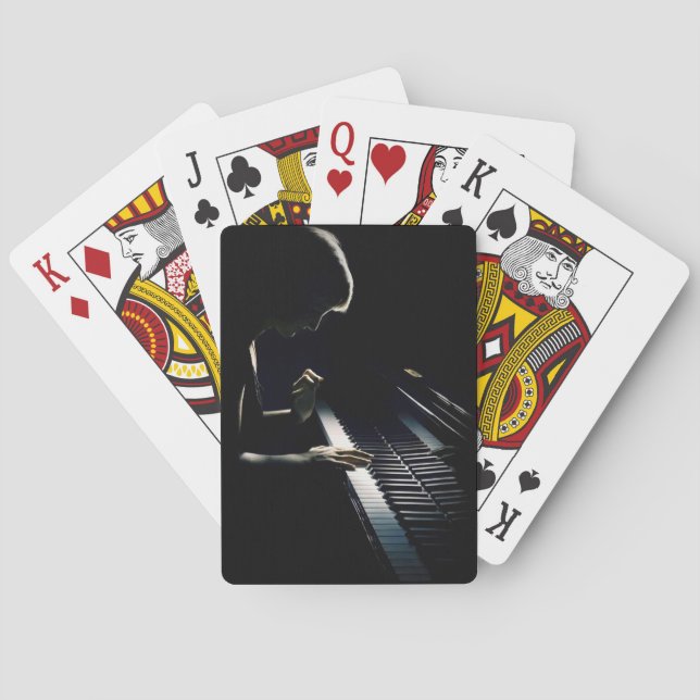 Playing Piano Poker Cards (Back)