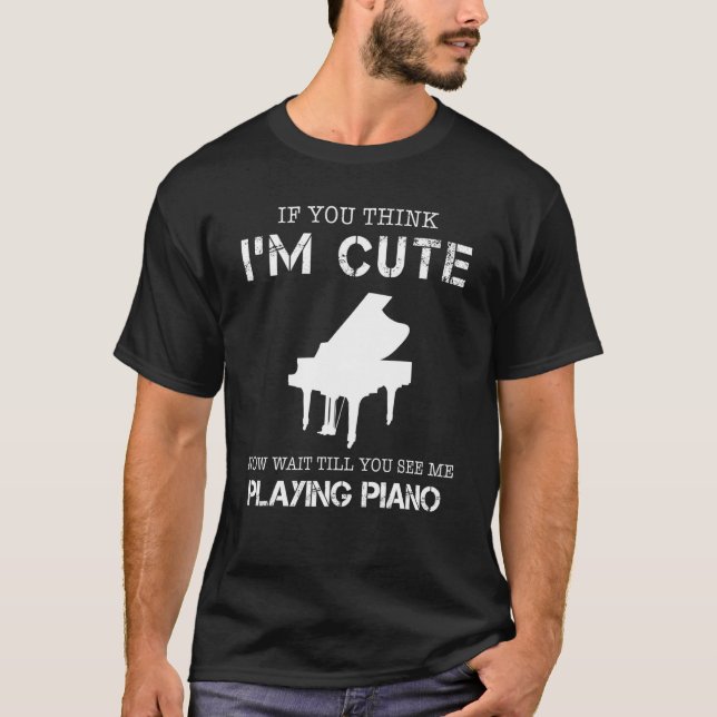 Playing Piano T-Shirt (Front)