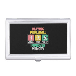 Playing Pickleball Improves Memory Business Card Case