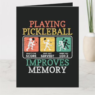 Playing Pickleball Improves Memory Card