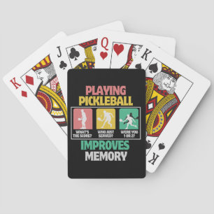 Playing Pickleball Improves Memory Poker Cards