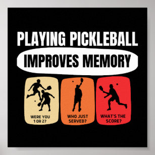 Playing Pickleball Improves Memory Poster