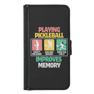 Playing Pickleball Improves Memory Samsung Galaxy S5 Wallet Case